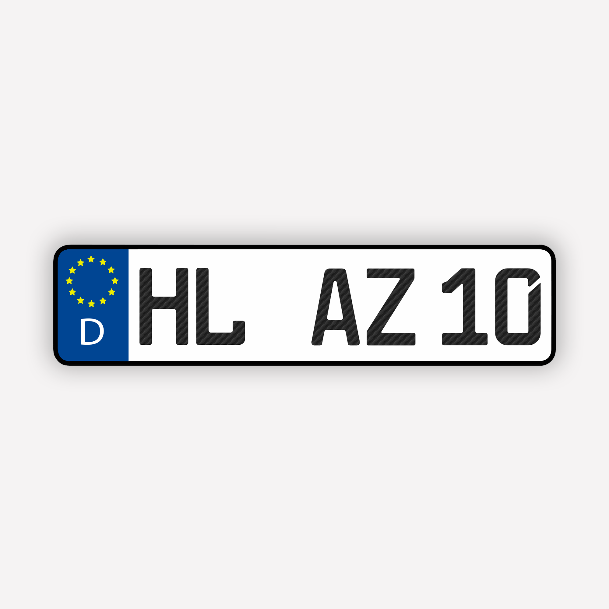 Kennzeichenhalter Carbon-Look – A&Z Autoschilder und Zulassungsservice