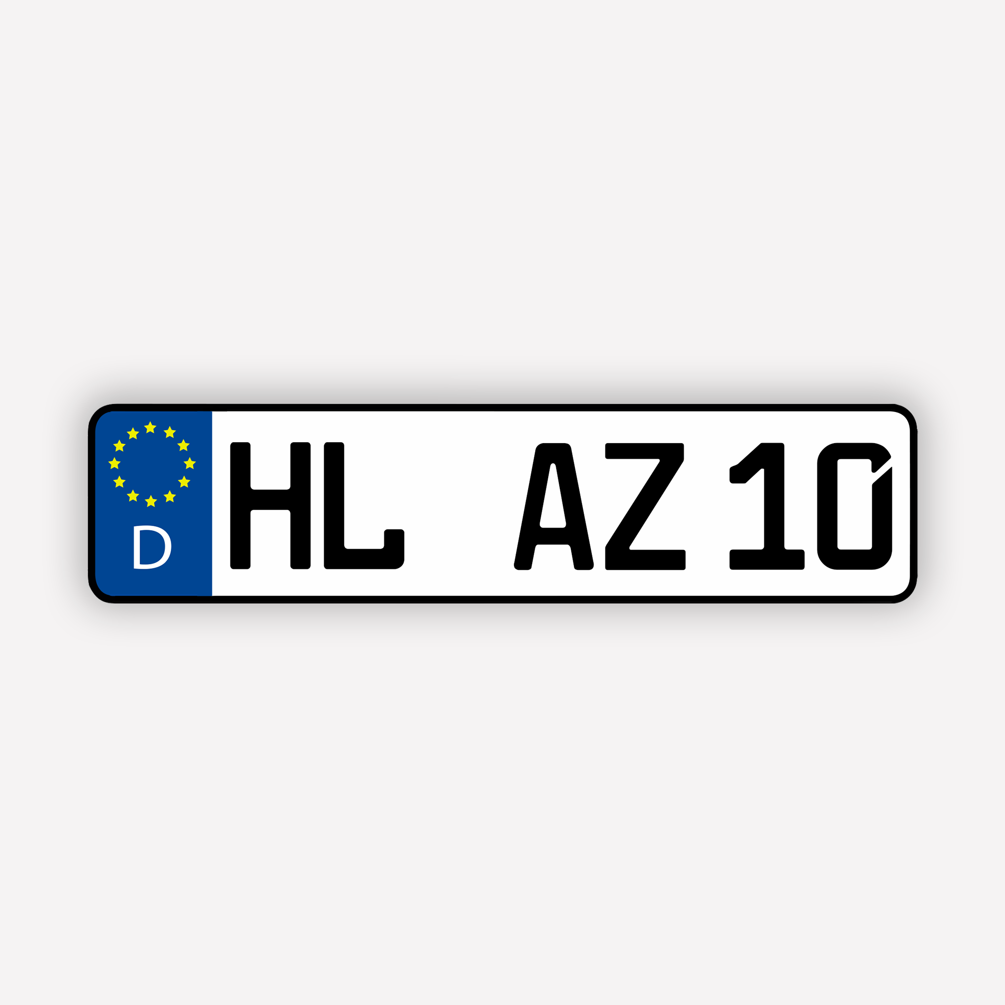 Kennzeichenhalter für kurze Kennzeichen – A&Z Autoschilder und